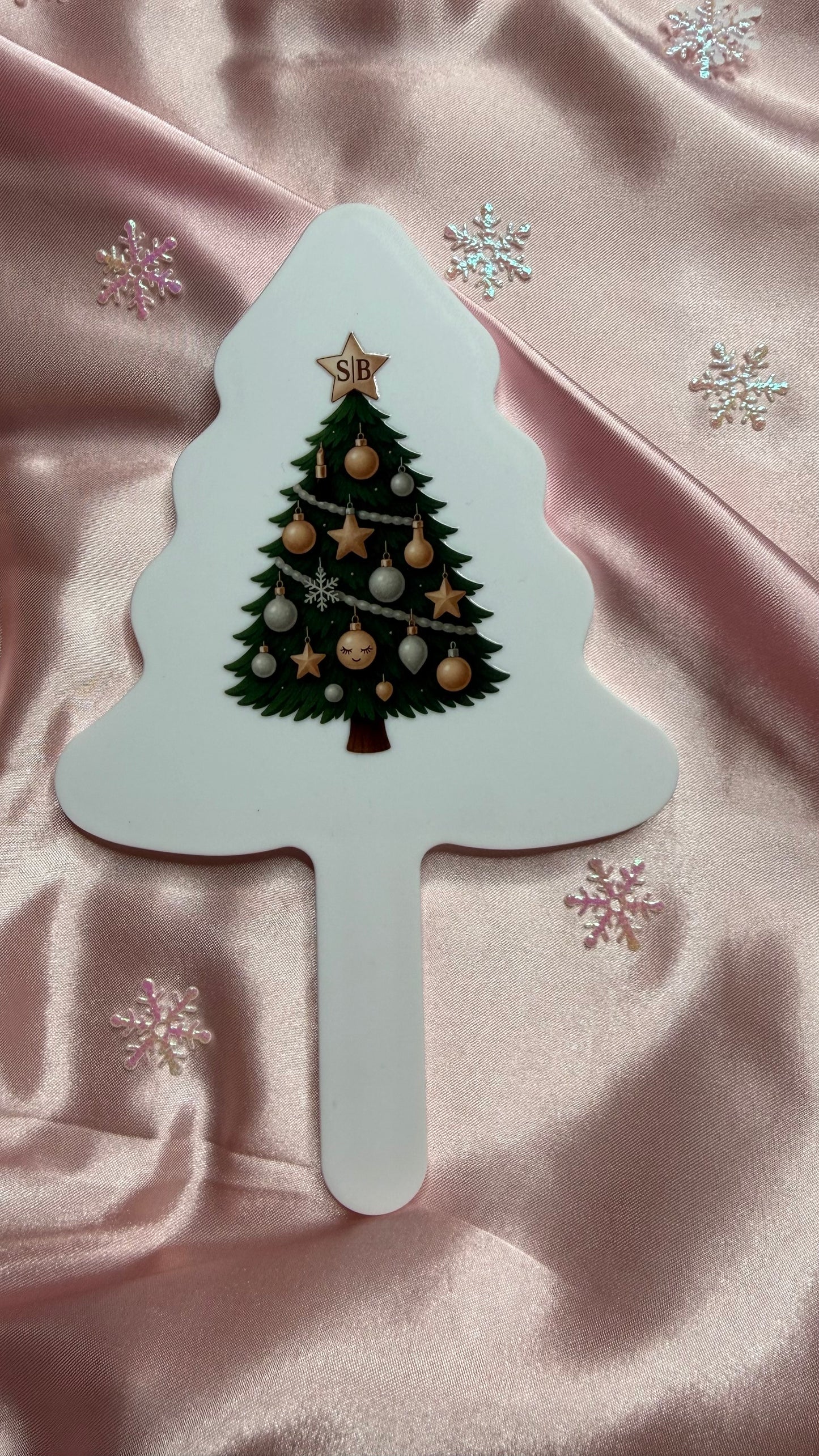 Sleigh The Season S|B Christmas Tree Mirror