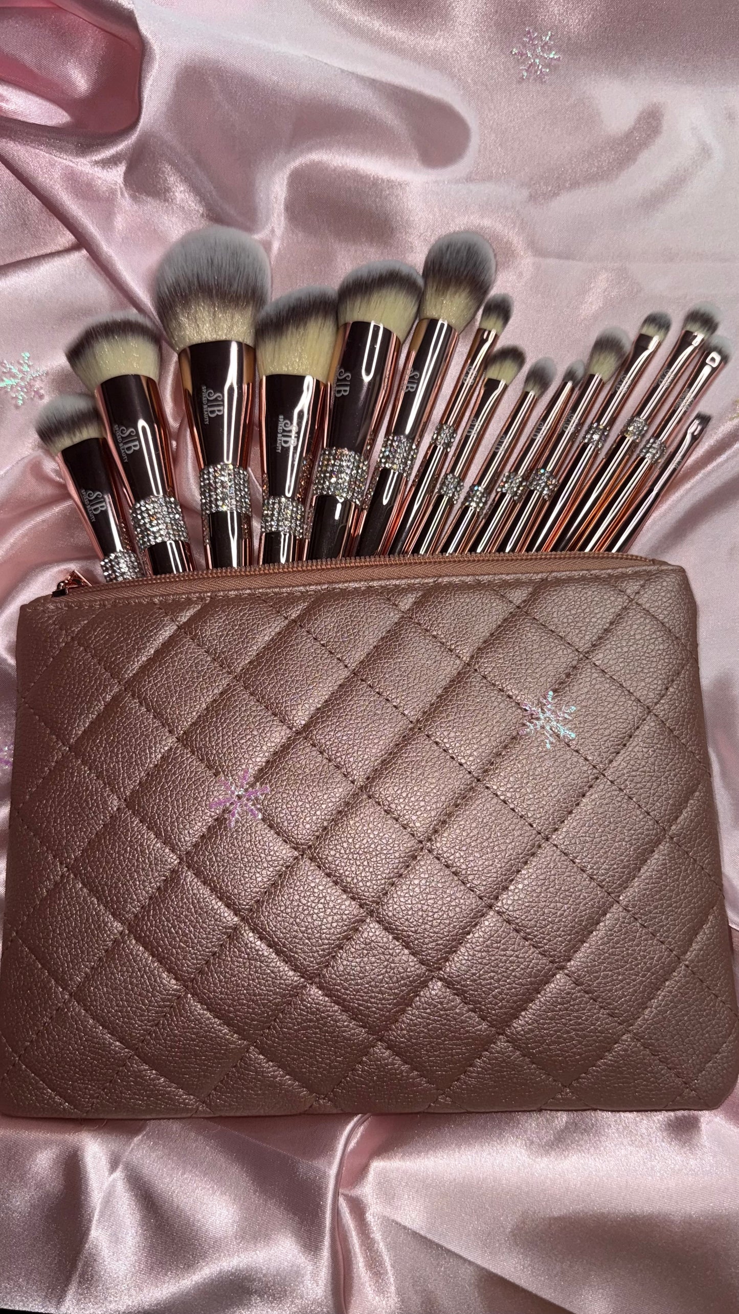 Pink Bling Brush Set